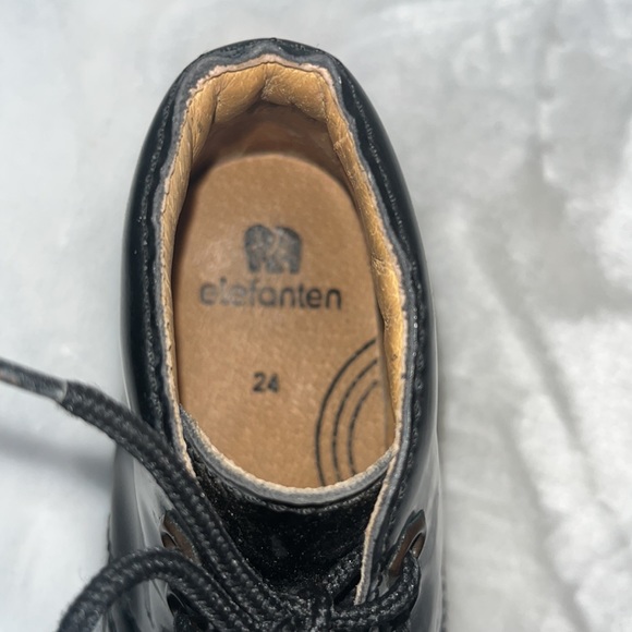✅Elefanten Black Dress Shoes size 24 months unisex - Picture 6 of 7